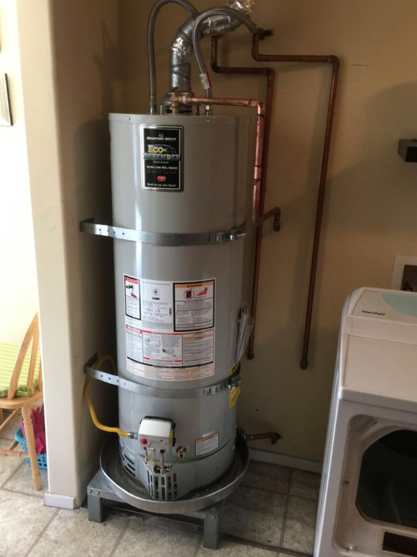 Professional plumber working